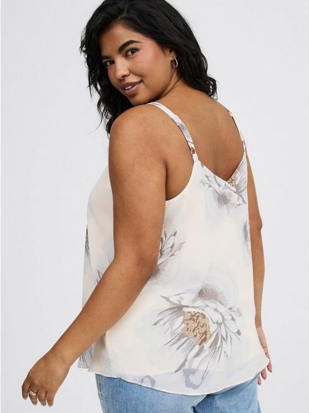 TORRID SOPHIE CHIFFON SWING CAMI ALBA FLORAL 3 - Picture 2 of 6